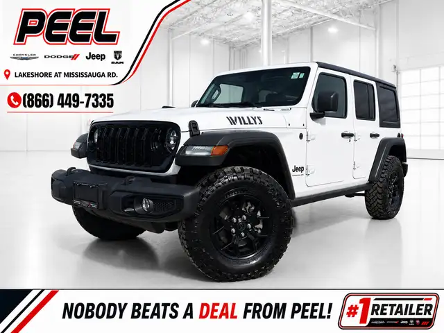 2024 Jeep Wrangler Willys 4Dr V6 | DualTop | Alpine | BlindSpot