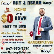 BUY HOME WITH $0 DOWN or RENT TO OWN