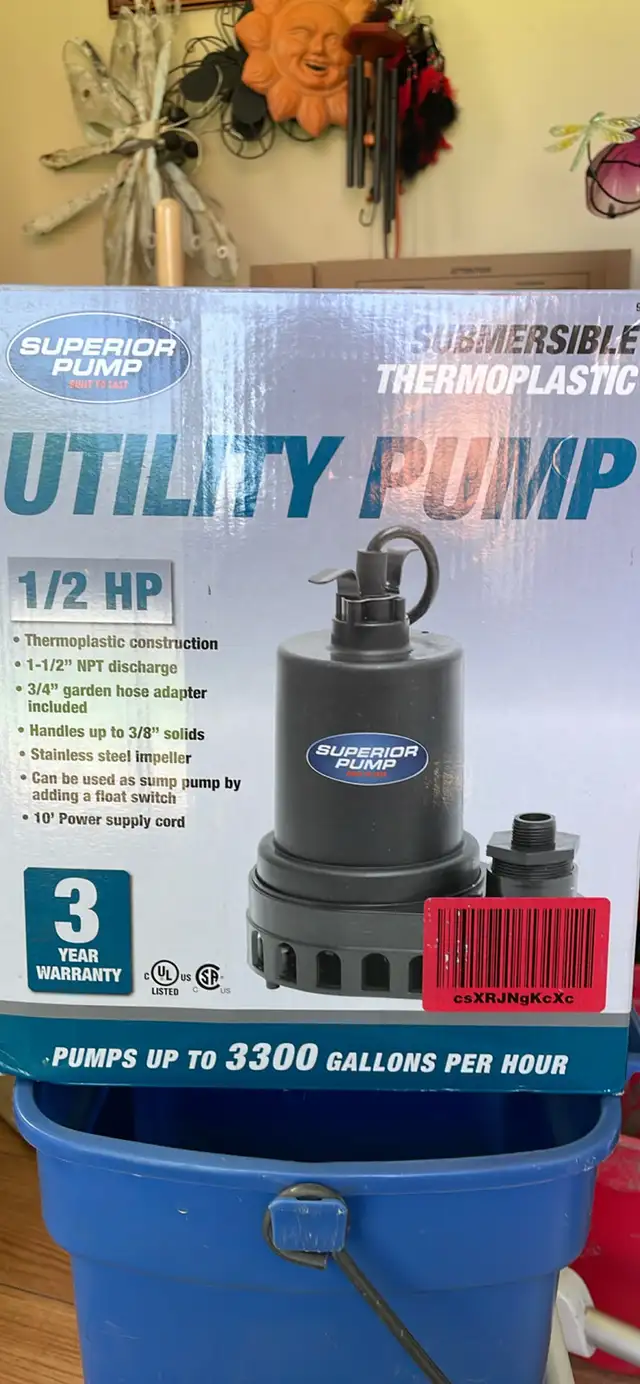 superior pump 1/2 hp