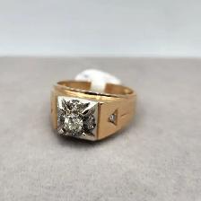10k Gold Men's Rings with Diamonds, Onyx 6 Available - Photo 7