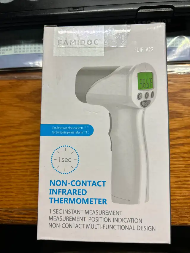 NEW IN THE BOX NON-CONTACT INFRARED THERMOMETERAS PICTURED