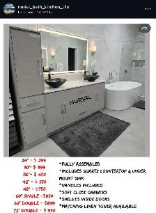 Bathroom vanities LED mirrors kitchen countertops - Photo 8