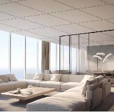 2ft x 2ft Smooth White Ceiling Tiles for Suspended Ceiling, - Photo 2