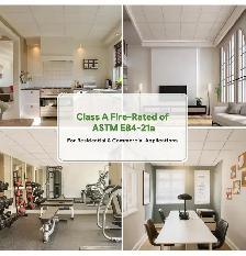 2ft x 2ft Smooth White Ceiling Tiles for Suspended Ceiling, - Photo 4