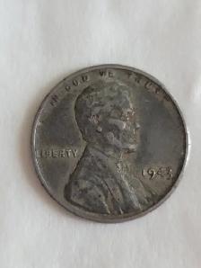 1 SOUS AMÉRICAIN  ZINC 1943  SUPER CONDITION