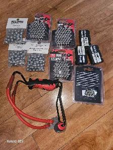 slingshot and steel balls
