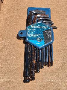 10 Pc. Mastercraft Allen Key Set With Plastic Holder/Case - Photo 6