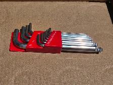 13 Pc. SAE Standard Allen Keys With The Ball At The End Plastic - Photo 5