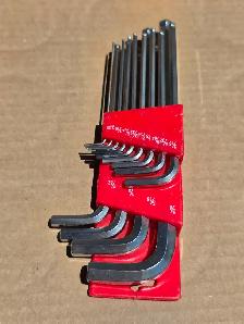 13 Pc. SAE Standard Allen Keys With The Ball At The End Plastic - Photo 6