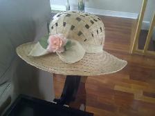 BEAU CHAPEAU DE PAILLE NEUF 21'TOUR TETE FEMME OU ADO: $10.00 - Photo 2
