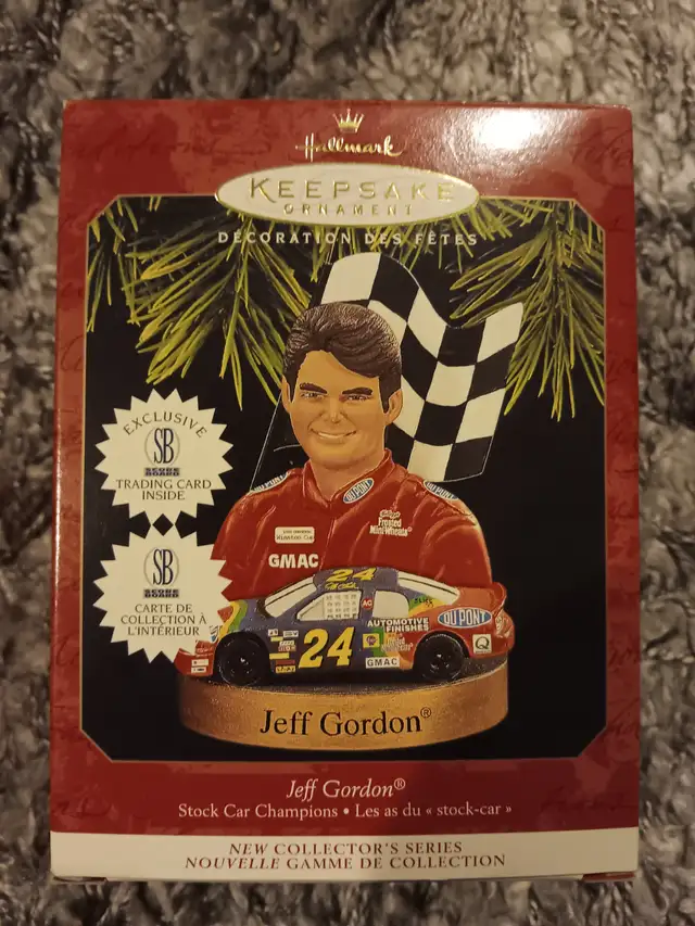 Hallmark Ornament Nascar Jeff Gordon with nox and exclusive card