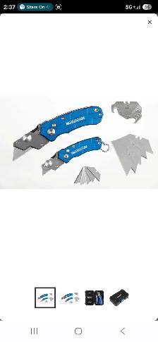 Mastercraft 17-Piece Folding Utility Knife Set#057-5025-8 W Case - Photo 10