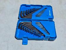 30 Pc. Mastercraft 15 SAE & 15 Metric Allen Keys Set W Hard Case - Photo 2