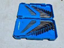 30 Pc. Mastercraft 15 SAE & 15 Metric Allen Keys Set W Hard Case - Photo 3
