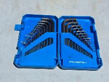 30 Pc. Mastercraft 15 SAE & 15 Metric Allen Keys Set W Hard Case - Photo 4