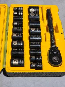 Stanley Professional Grade Black Chrome Socket Set 19-pc SAE/MM - Photo 2