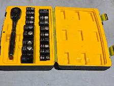 Stanley Professional Grade Black Chrome Socket Set 19-pc SAE/MM - Photo 5