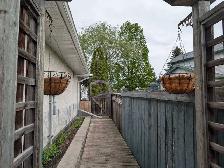 4 black metal hanging baskets with coconut coir - Photo 10