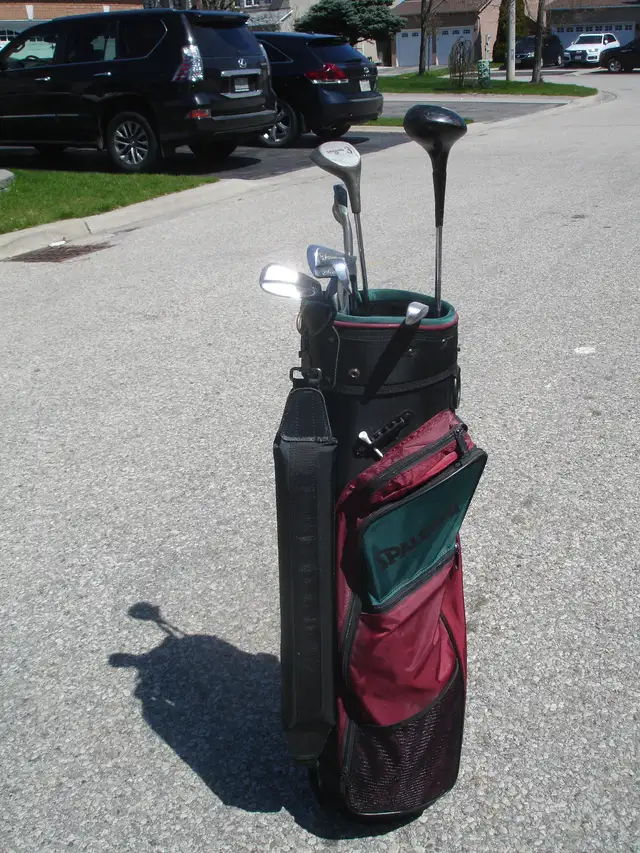 GREAT STARTER SET OF 8 CLUBS & SPALDING CARRIER BAG $75.00!