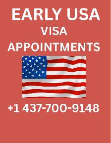 EARLY USA VISA APPOINTMENT dates are available