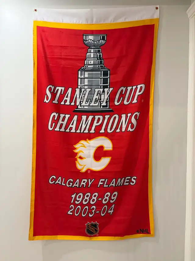Calgary Flames Stanley Cup Banner