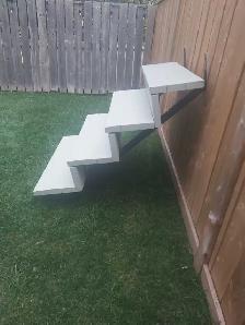 4 Step Wooden Deck Stairs on Metal Stringers - Photo 2