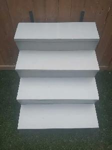 4 Step Wooden Deck Stairs on Metal Stringers - Photo 4