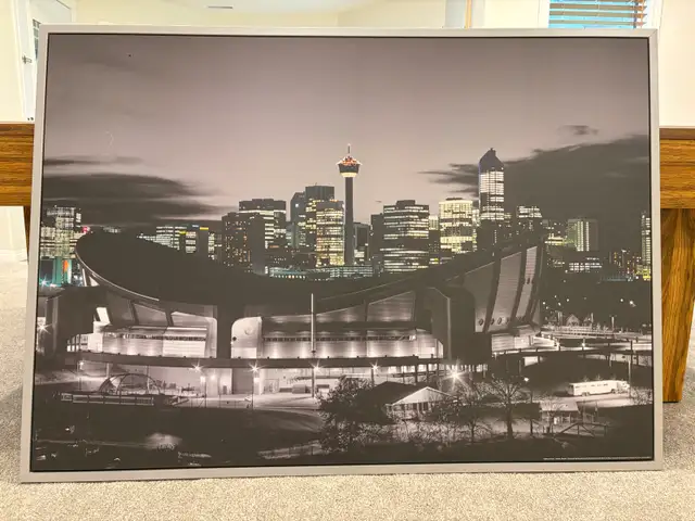 Downtown Calgary Skyline Saddledome Picture