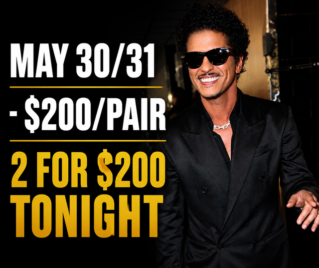 Bruno Mars - May 30/31   ALL SHOWS