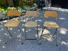 IKEA wooden folding stools