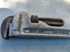 Snap-on Tools 18' Aluminum External Pipe Monkey Wrench PWA18A - Photo 8