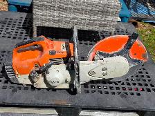 Stihl TS400 Concrete Cement Cut-Off Saw W Diamond Cutting Blade