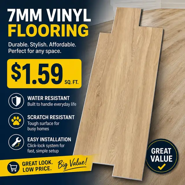 7mm luxury vinyl flooring