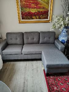 Small L shaped couch.new condition