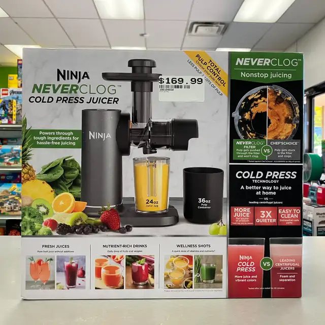 Ninja NeverClog Cold Press Juicer -BRAND NEW-