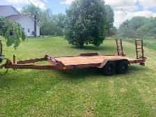 Tandem Equipment Trailer Hudson Bros 6 x 16