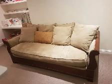 Solid wood couch in Excellent Condition for $220