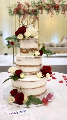 Pink flowers wedding Cakes - Photo 3