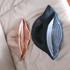 2BEAUX CHAPEAUXNEUFS FEM PLIABLES REVERSIBLES 22'TOUR TETE$5.00C - Photo 2