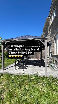 installation gazebo