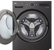 LG Black Steel AI Wi-Fi Enabled Mega Capacity Steam Washer - Photo 2