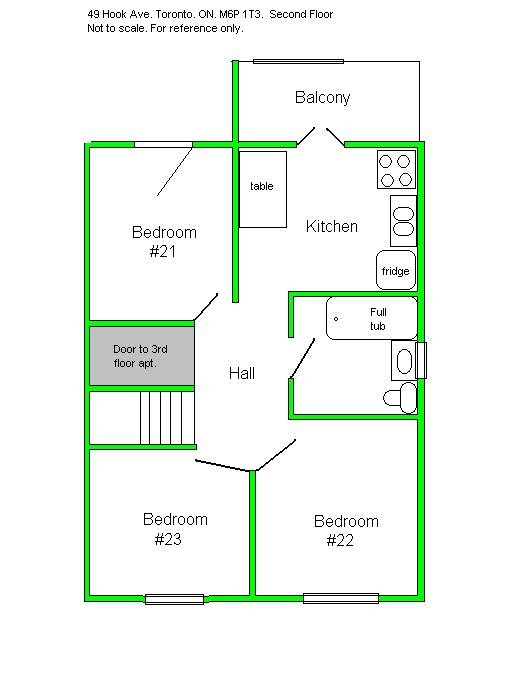 Small room, Keele / Dundas, 1st June.