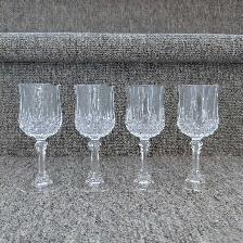4 coupes ou verres à porto liqueur Cristal d'Arques Paris