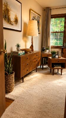 Mid century. TEAK TECK. Chambre à coucher. Commode, crédence, bu