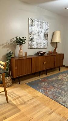 Mid century. TEAK TECK. Modulaire. Crédence, buffet, bar, vaisse - Photo 2