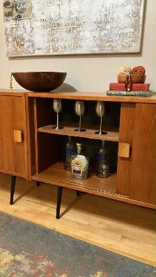 Mid century. TEAK TECK. Modulaire. Crédence, buffet, bar, vaisse - Photo 3