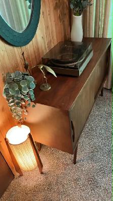 Mid century modern. TEAK TECK Lampe / Buffet, crédence, bar, vit - Photo 7