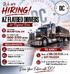 Urgently Hiring AZ Flatbed Drivers