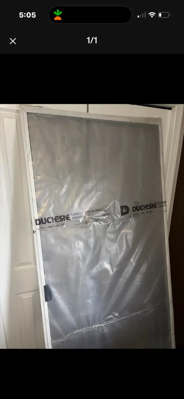 Patio sliding screen door- New