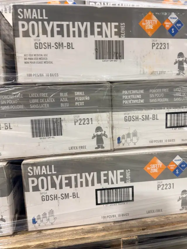 Polyethylene Poly restaurant gloves vinyl nitrile